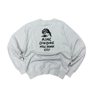 Aime Leon Dore NYC Greek Lady Crewneck Grey XL